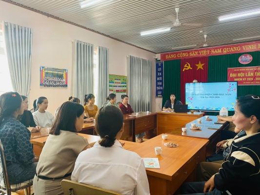 Trường Mẫu giáo Tân Thanh tổ chức thành công buổi họp Ban đại diện Cha mẹ học sinh năm học 2025 – 2026